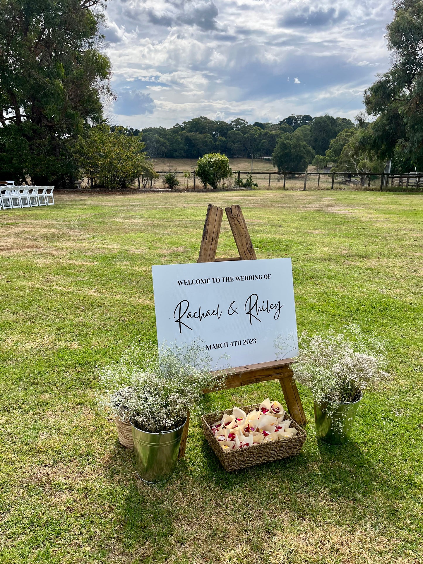 CUSTOM WEDDING WELCOME SIGN